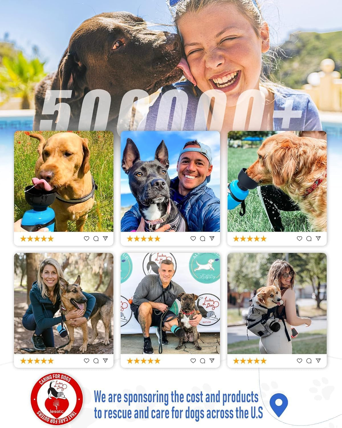 Portable Dog Water Bottle