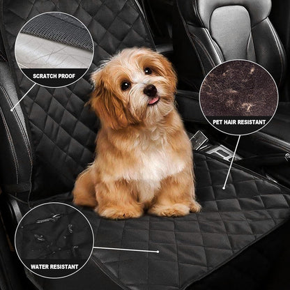 Dog Seat Cover Cars Trucks Suvs, Thick 600D Waterproof Pet Car Seat Cover Dog, Heavy Duty &amp; Wear-Resistant Durable Nonslip Backing with Side Flaps, Scratchproof Dog Front Seat Cover