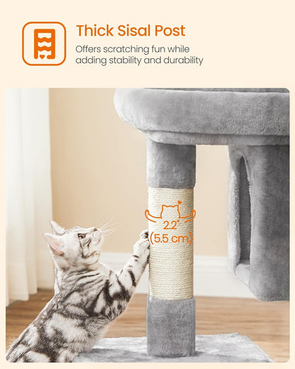 Cat Tower with 2 Caves &amp; Large Perch