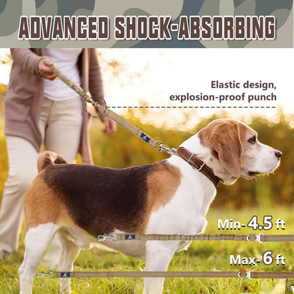 No-Pull Bungee Dog Leash with Seat Belt