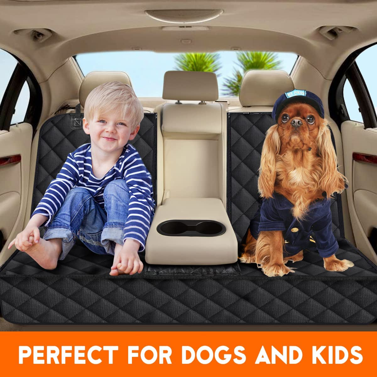 Waterproof Non-Slip Dog Back Seat Cover
