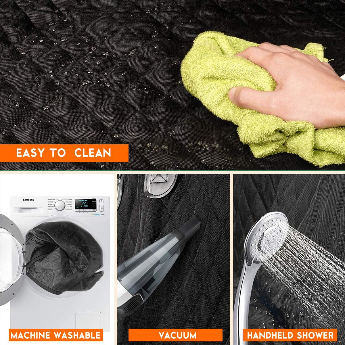 Waterproof Non-Slip Dog Back Seat Cover