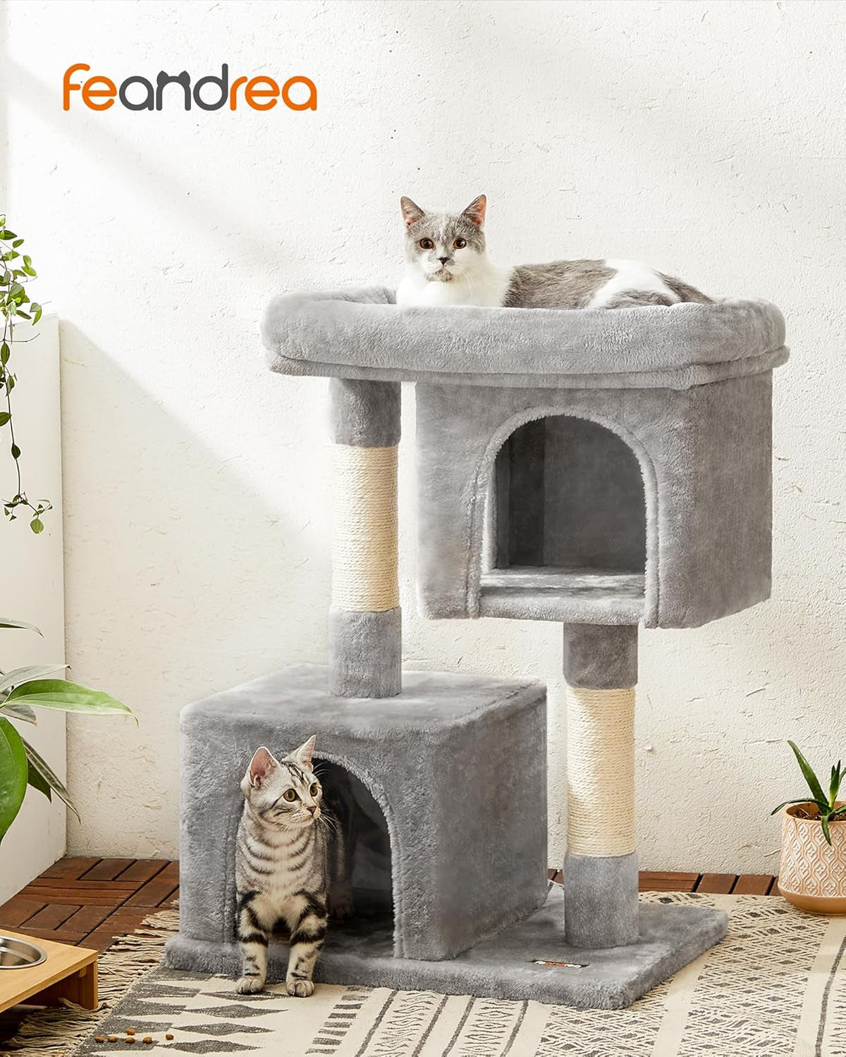 Cat Tower with 2 Caves &amp; Large Perch