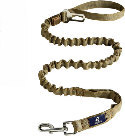 No-Pull Bungee Dog Leash with Seat Belt