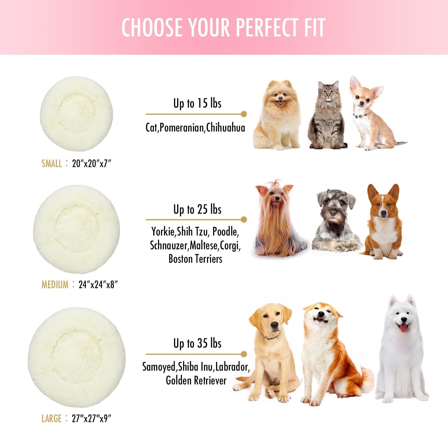Fluffy Anti-Anxiety Pet Bed