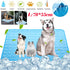 Pet Dog Cooling Mat, Foldable Self Cooling Pad, No Water or Refrigeration Required, Ice Silk Washable Sleeping Kennel Mat for Dog Cat Rabbit and Guinea Pig Cages, Large